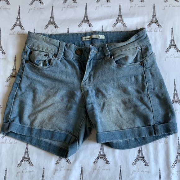 BLUENOTES AND H&M BLUE JEAN MINI SHORTS BUNDLE - Picture 6 of 9
